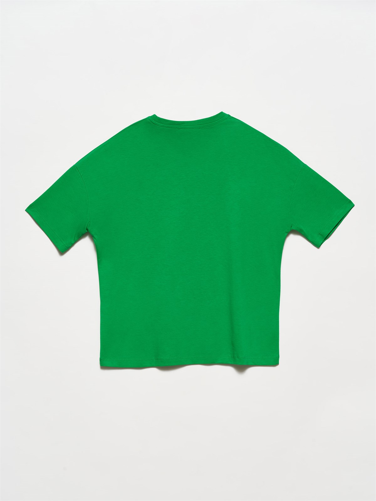 Kadın Yeşil Basic Tişört 3683